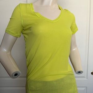 Lululemon short sleeve. Like new. Bright yellow. Size 8.